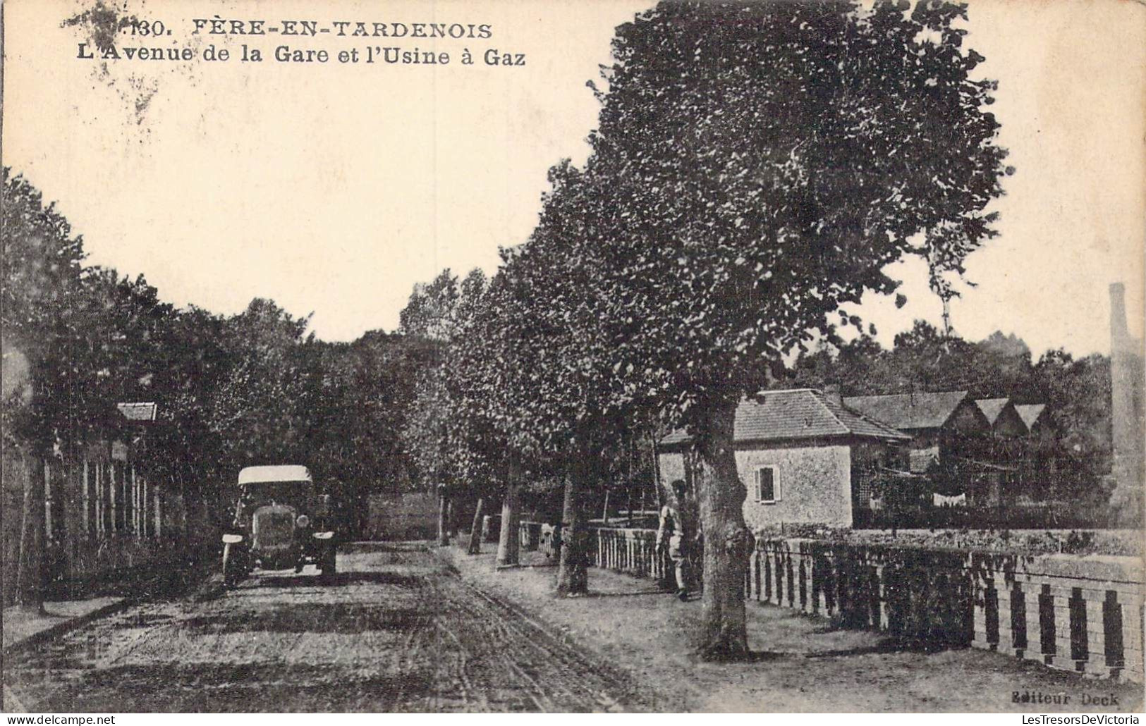 FRANCE - 02 - Fère-en-Tardenois - L'Avenue De La Gare Et L'Usine à Gaz - Carte Postale Ancienne - Fere En Tardenois