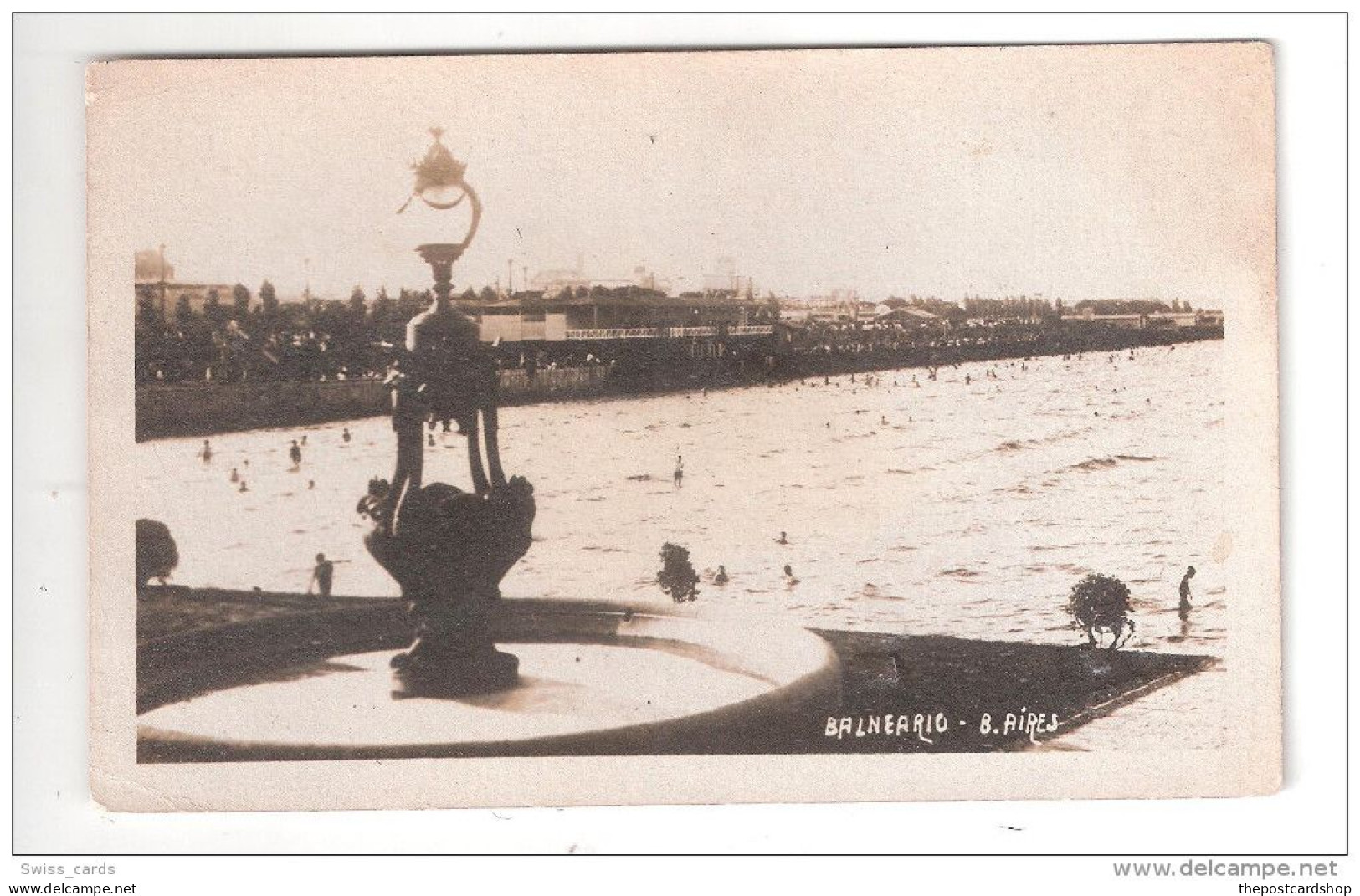 ARGENTINE - ARGENTINA - Buenos Aires BALNEARIO USED LIDO SWIMMING POOL  I CLYDE ROAD  WEST DIDSBURY  MANCHESTER  3/7/192 - Argentina
