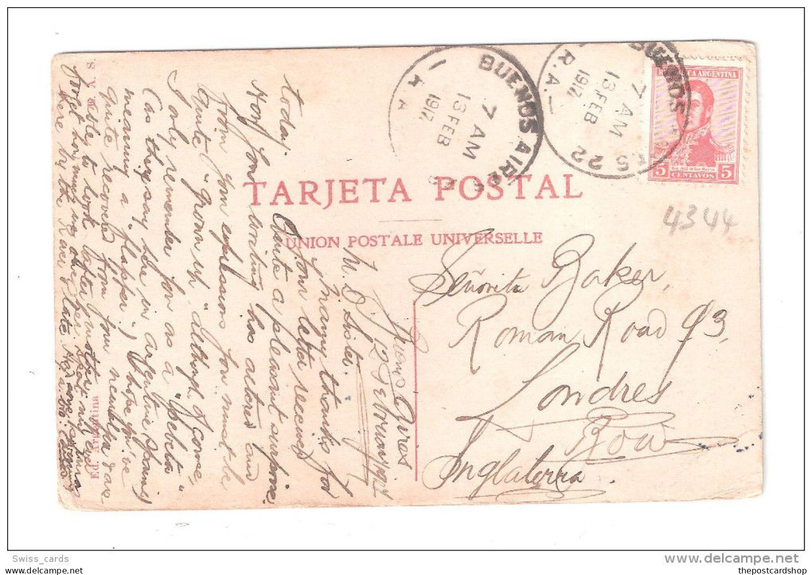 Quilmes - El Bosque , Argentina, Used With Stamp 1917 - Argentine