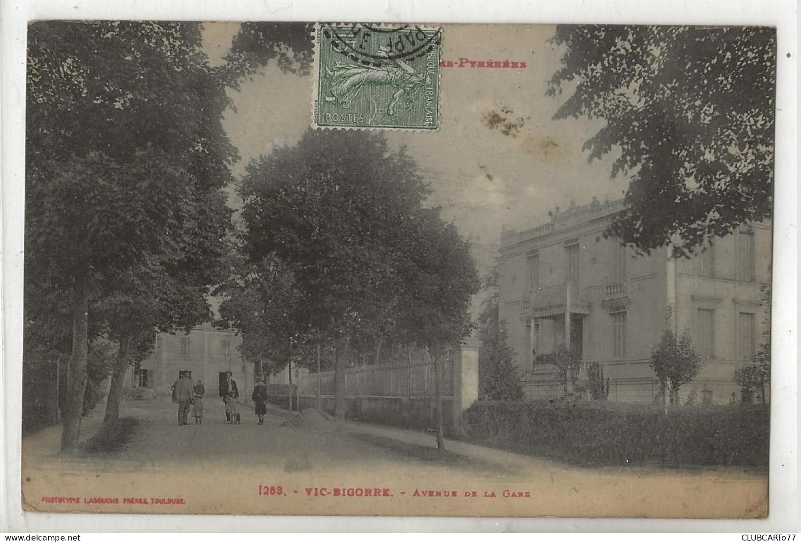 Vic-en-Bigorre (65) : L'avenue De La Gare  En 1919 (animé) PF - Vic Sur Bigorre