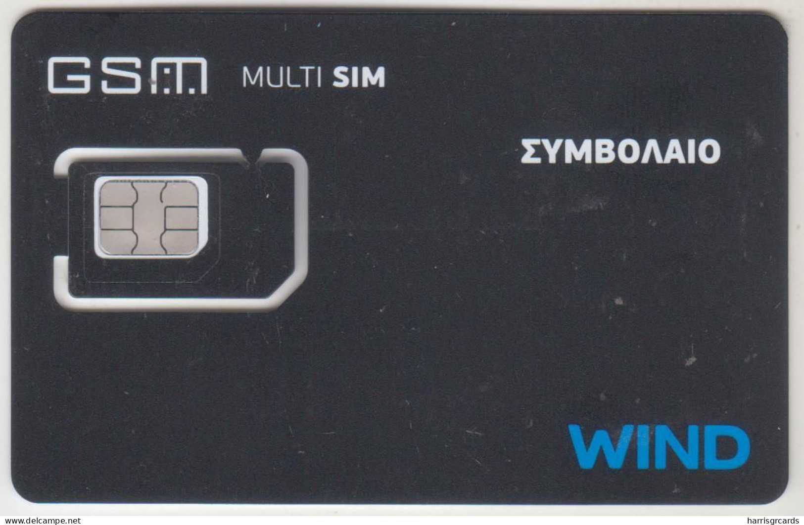 GREECE - Multi Sim, Contract (Matt Surface/Short Barcode), WIND GSM Card, Mint - Griechenland