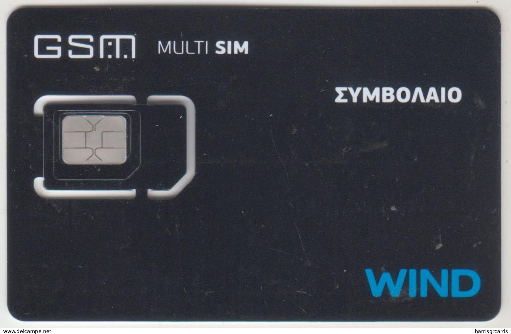 GREECE - Multi Sim, Contract (Matt Surface), WIND GSM Card, Mint - Griechenland