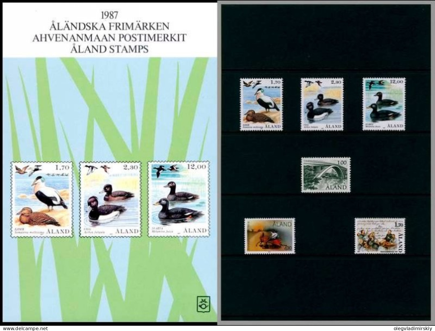 Aland Åland Finland 1987 Year Set Mint - Full Years