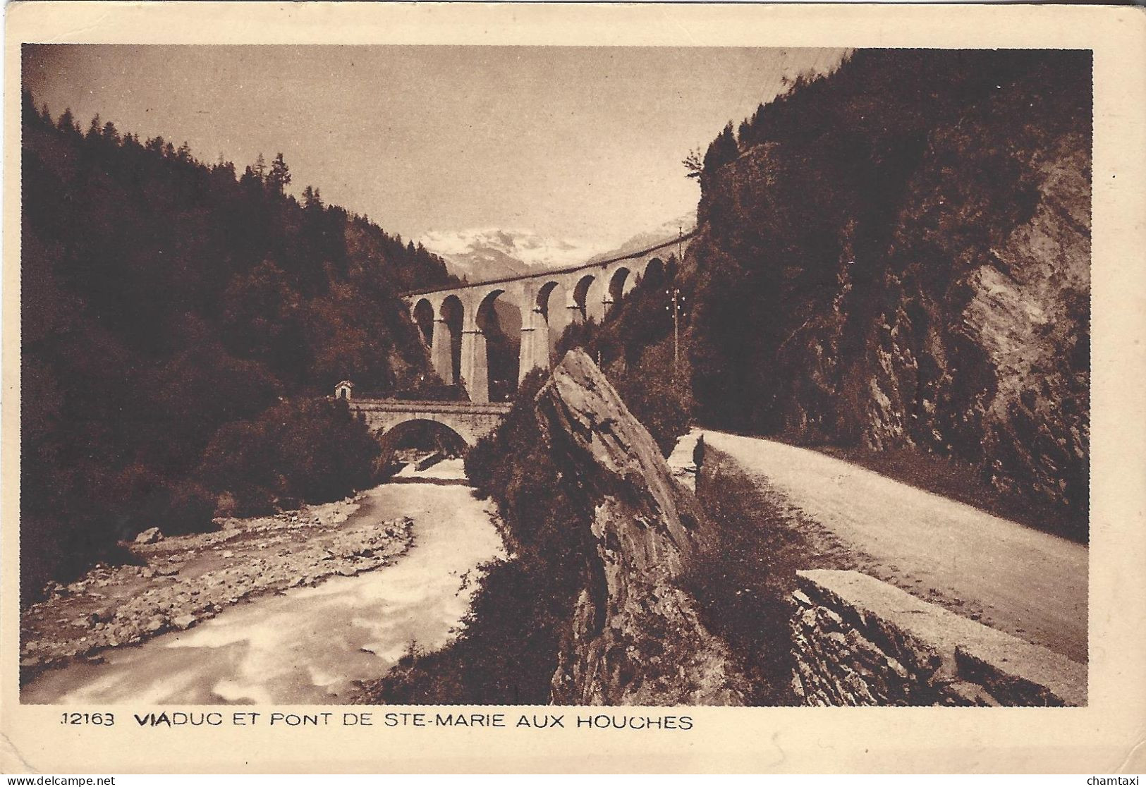 74 LES HOUCHES 10 CARTES VIADUC FERROVAIRE SAINTE MARIE TRAIN PLM SNCF A VOIX METRIQUE VALLEE DE CHAMONIX MONT BLANC