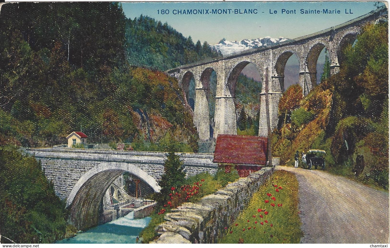 74 LES HOUCHES 10 CARTES VIADUC FERROVAIRE SAINTE MARIE TRAIN PLM SNCF A VOIX METRIQUE VALLEE DE CHAMONIX MONT BLANC