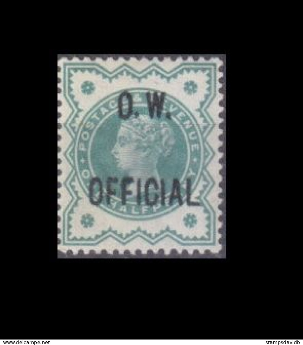 1901 Great Britain  D66 Queen Victoria - Overprint - OFFICIAL O.W. 220,00 € - Ongebruikt