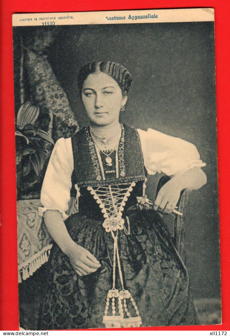 HA1-33  Appenzeller Tracht. Junge Frau. Pionier. NG - Appenzell