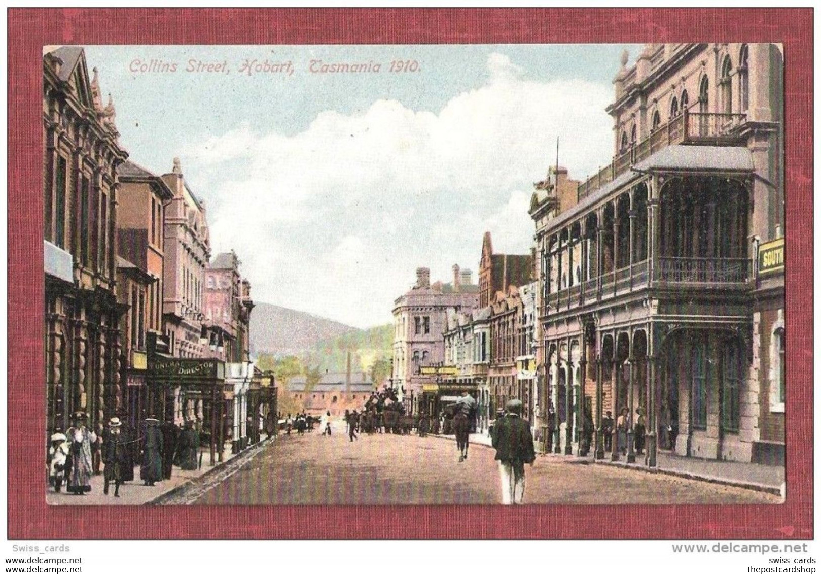 AUSTRALIA Tasmania Collins Street Hobart Tasmania Australia UNUSED - Sonstige & Ohne Zuordnung