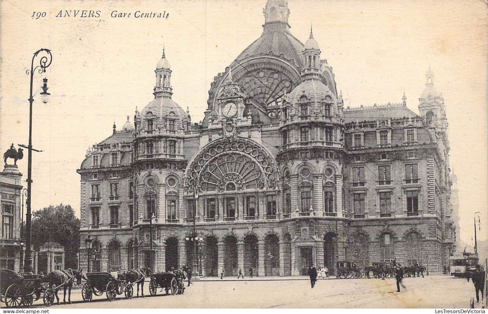 BELGIQUE - Anvers - Gare Centrale - Carte Postale Ancienne - Antwerpen