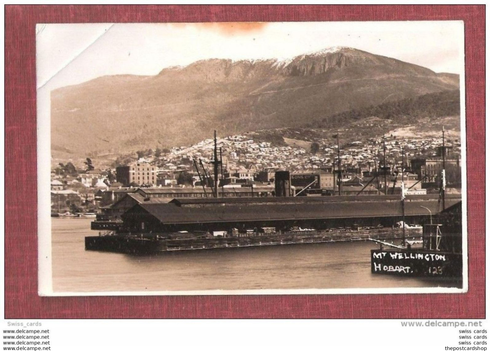 RP AUSTRALIA Tasmania HOBART HARBOUR DOCKS MOUNT WELLINGTON - Hobart