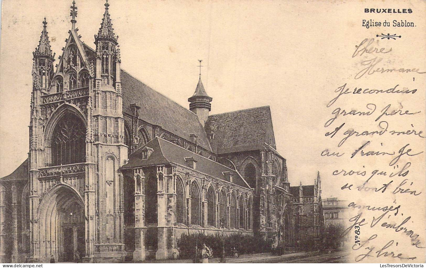 BELGIQUE - Bruxelles - Eglise Du Sablon - Carte Postale Ancienne - Monuments, édifices