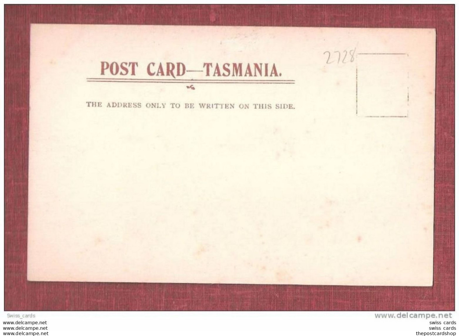 AUSTRALIA Tasmania NEWTOWN NEW TOWN UNDIVIDED BACK EARLY PC J WALCH & SONS HOBART UNUSED RARE - Hobart