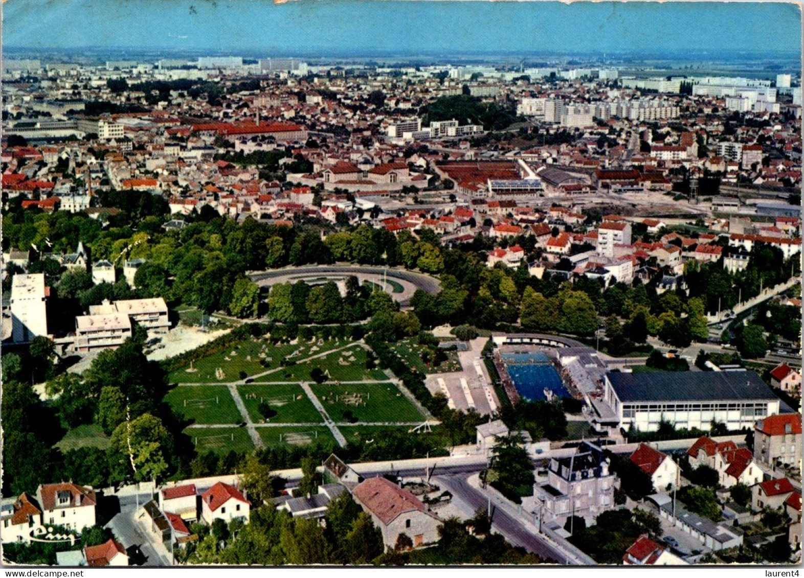 (3 Q 4) France - Ville De Dijon Et Stade Nautique Et Psicine D'été (swimming Pools) Special Arrival Postmark - Swimming