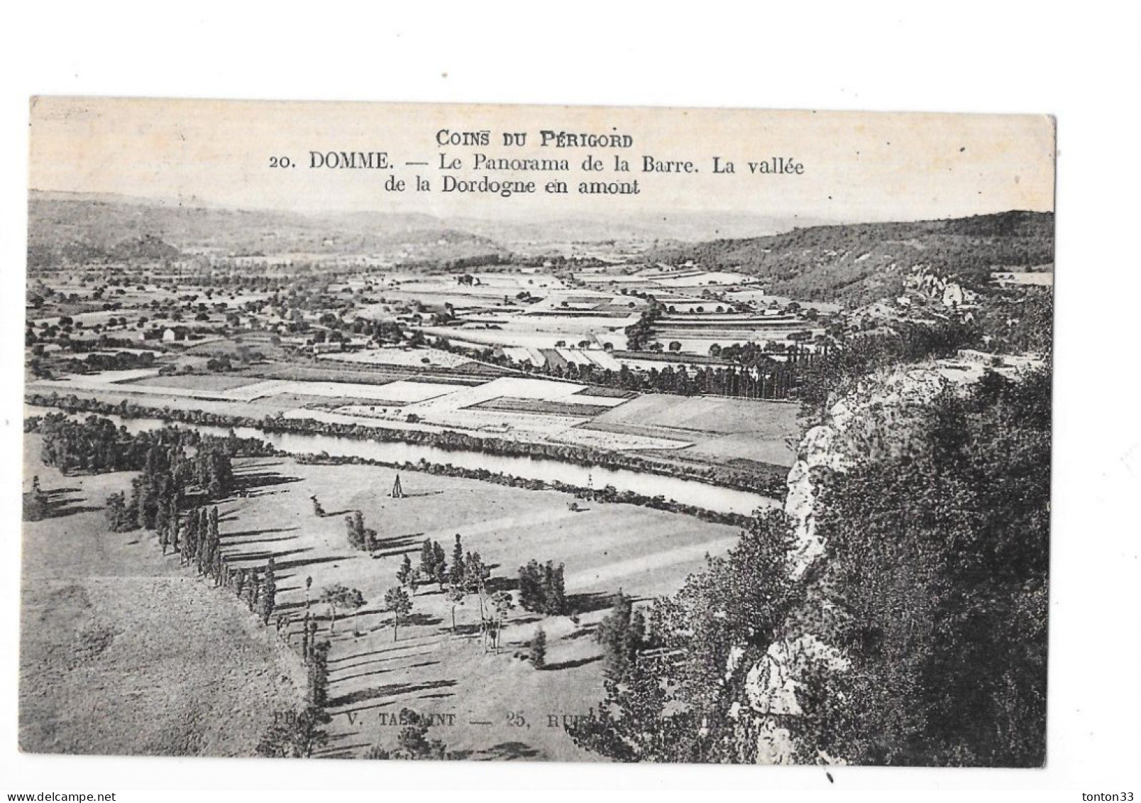 DOMME - 24 - Le Panorama De La Barre - La Vallée De La Dordogne En Amont - QUIN 5 - - Domme