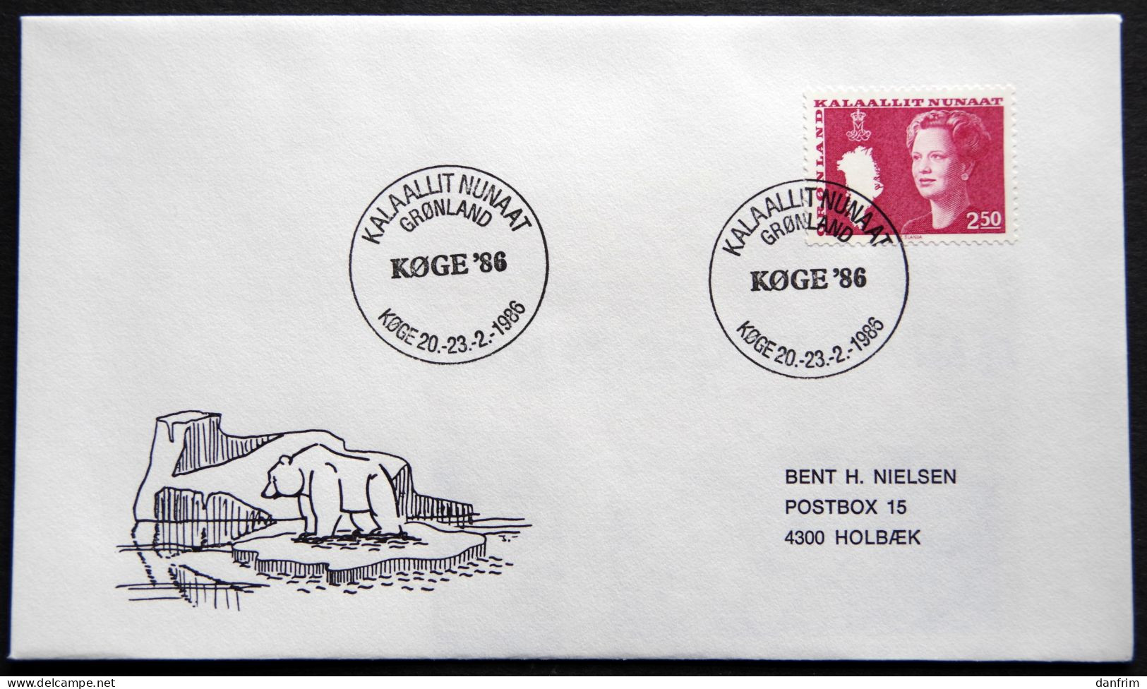 Greenland 1986 SPECIAL POSTMARKS. KØGE'86 20-23-2 -1986  ( Lot 603) - Covers & Documents