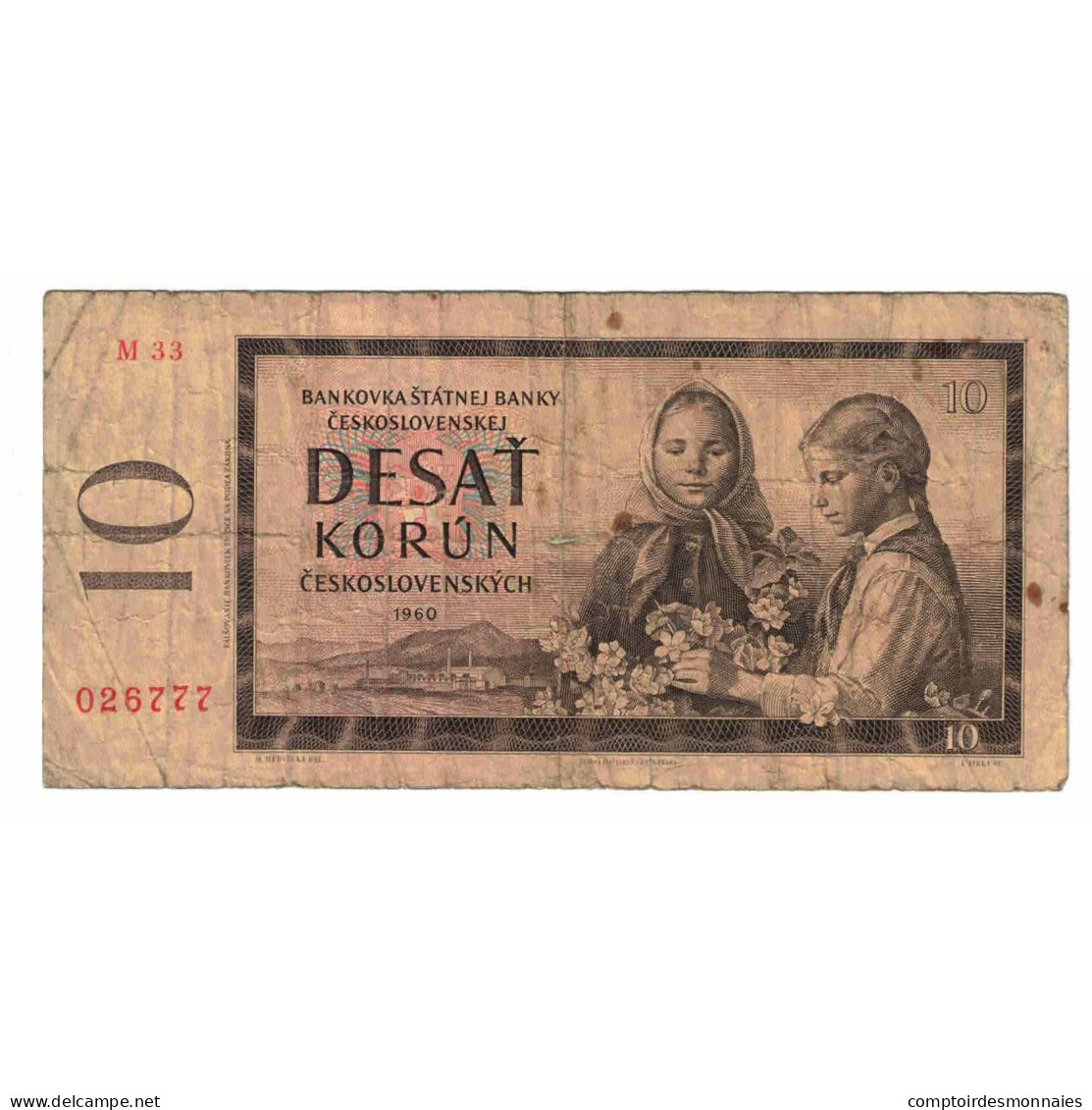 Billet, Tchécoslovaquie, 10 Korun, 1960, KM:88a, TB - Tschechoslowakei