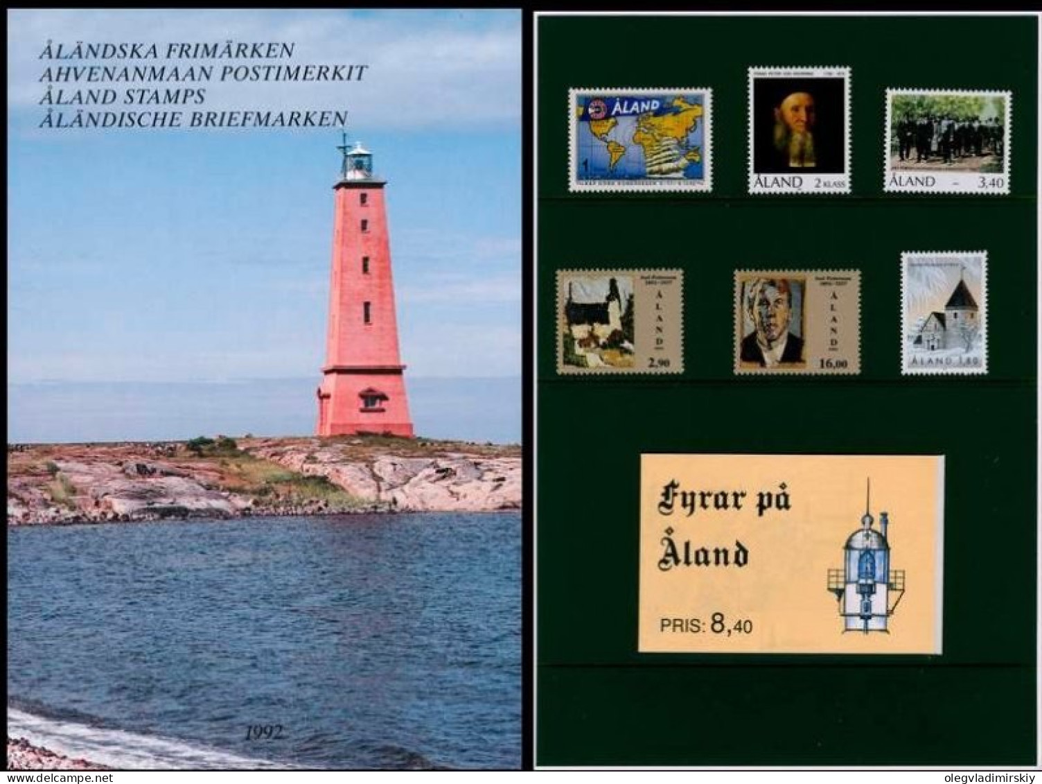 Aland Åland Finland 1992 Year Set Mint - Full Years