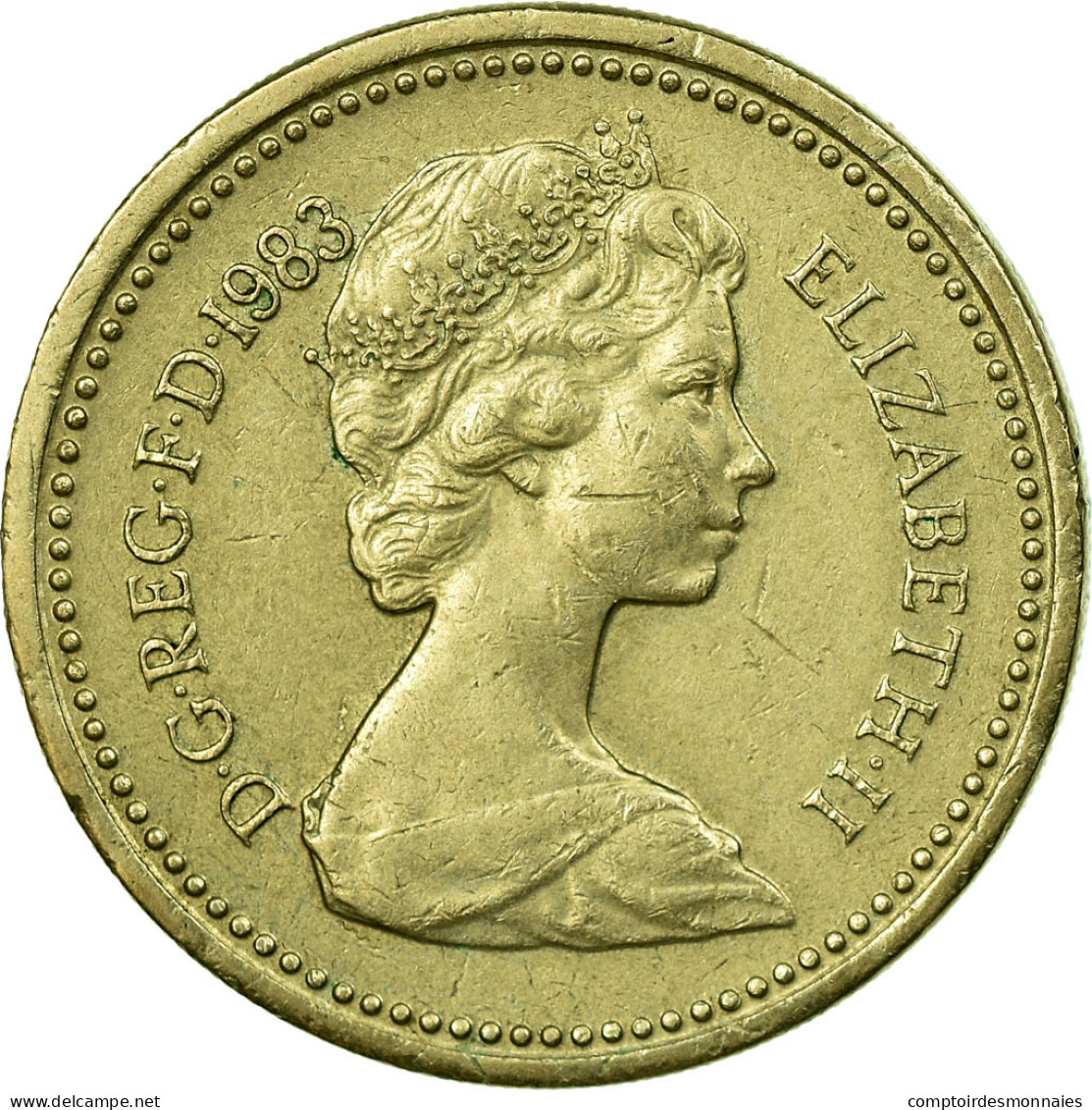 Monnaie, Grande-Bretagne, Elizabeth II, Pound, 1983, TTB, Nickel-brass, KM:933 - 1 Pond