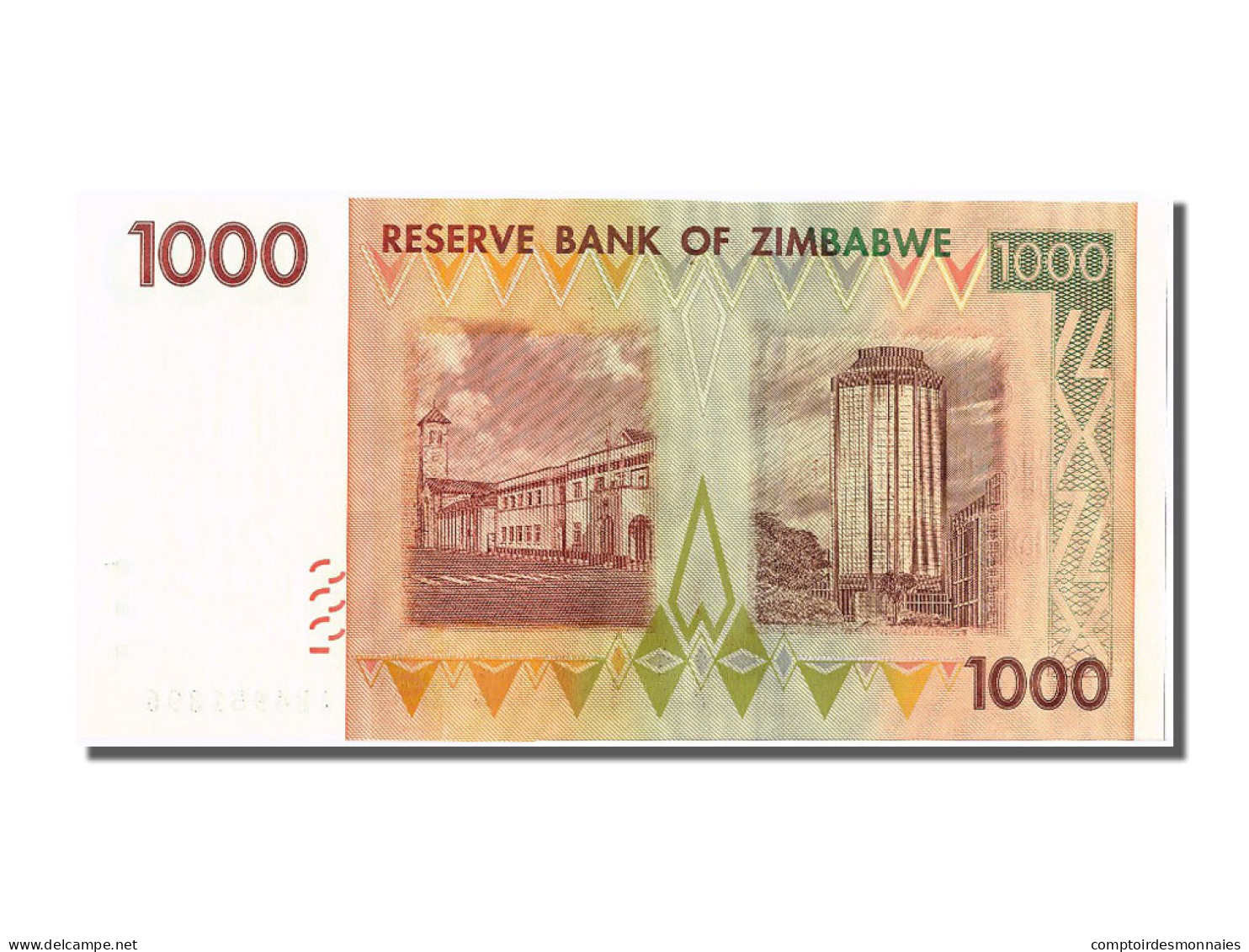 Billet, Zimbabwe, 1000 Dollars, 2008, 2008-08-01, NEUF - Zimbabwe