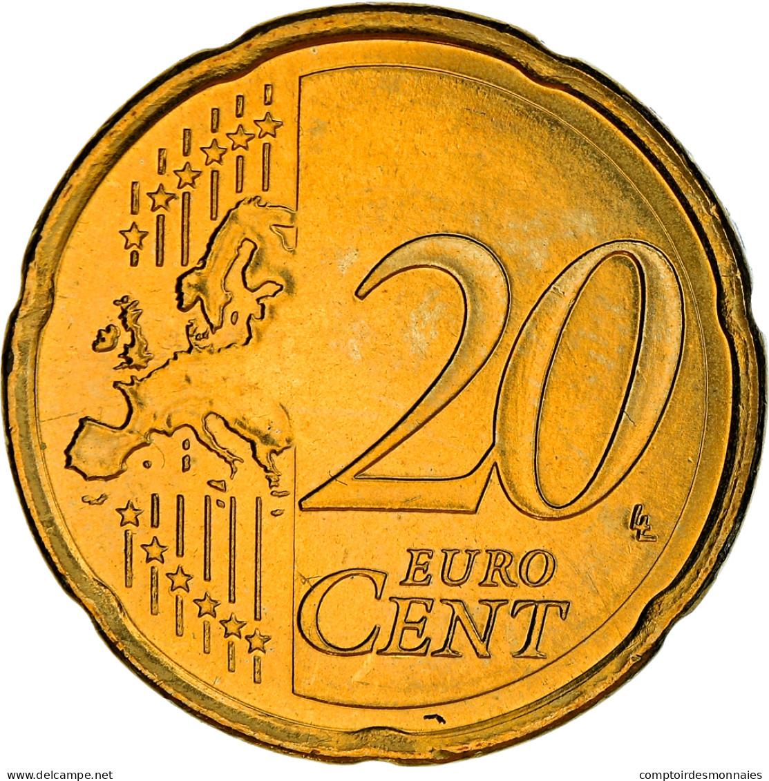 Chypre, 20 Euro Cent, 2008, SPL+, Laiton, KM:82 - Cyprus