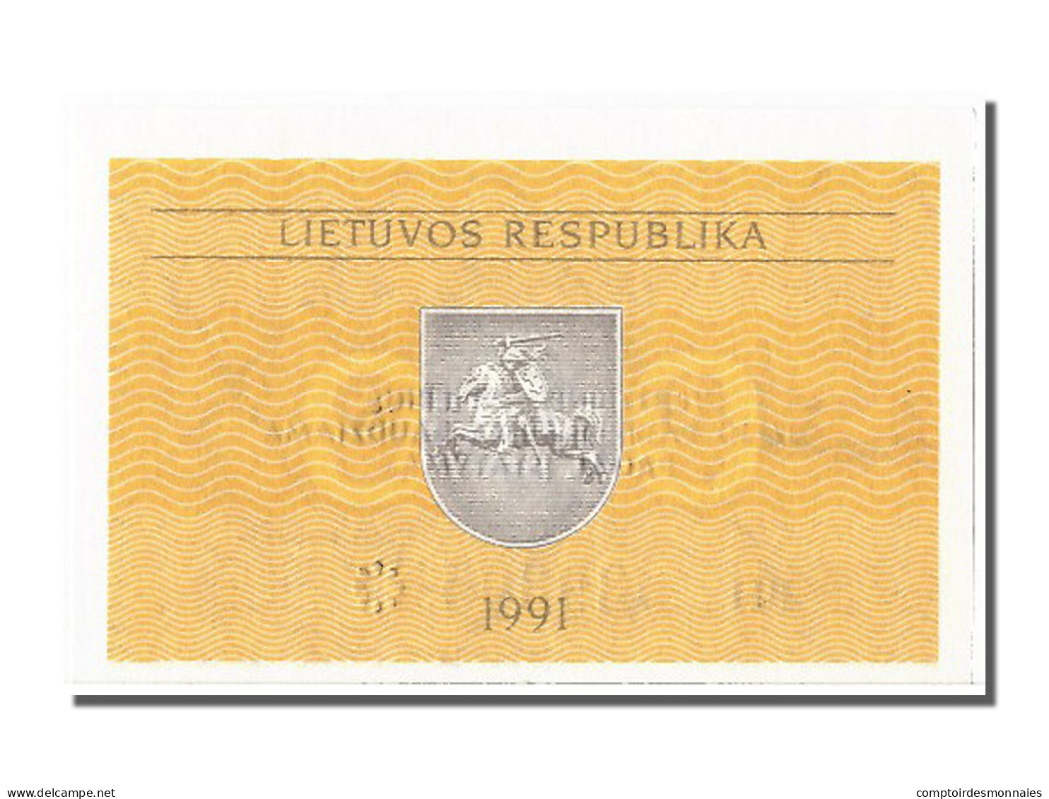 Billet, Lithuania, 0.10 Talonas, 1991, NEUF - Lituania