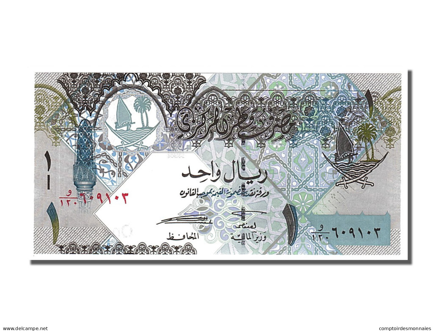 Billet, Qatar, 1 Riyal, 2003, NEUF - Qatar