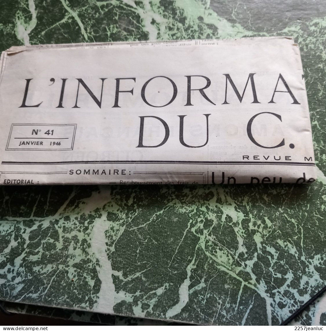 Rare  Documentation Construction Et Plan à 5 Ans Des Camions Français Sur Bulletin Des Meuniers  N: 41 De Janvier 1946 - LKW