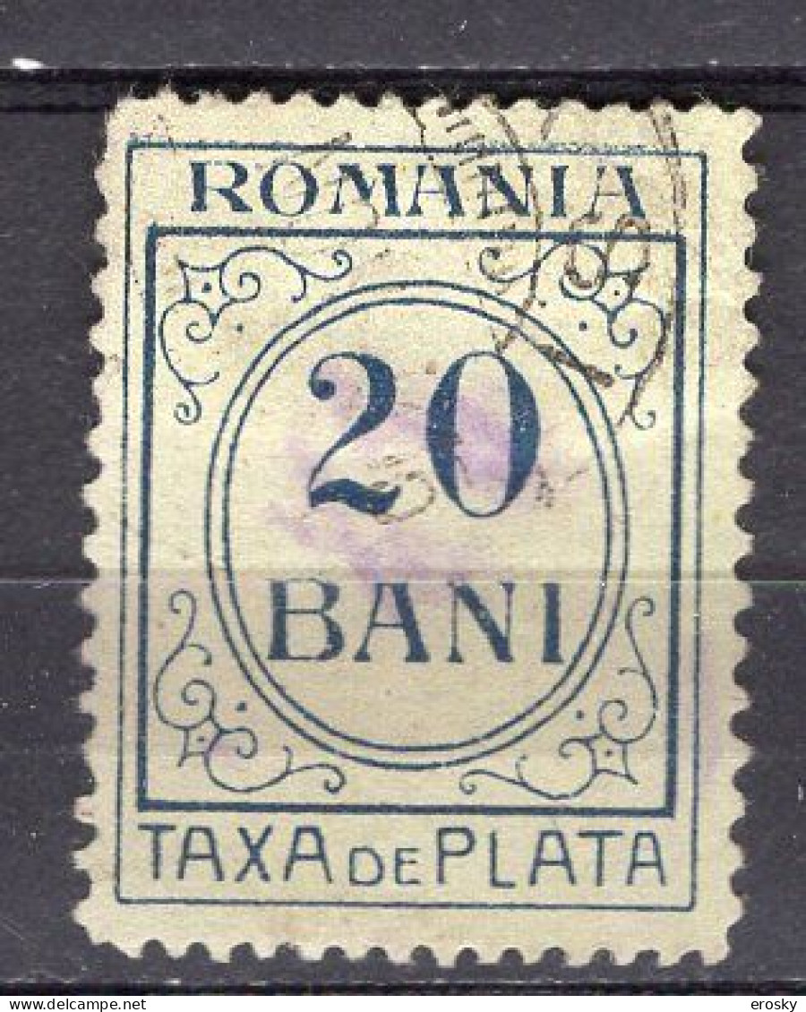 S2896 - ROMANIA ROUMANIE TAXE Yv N°37 - Strafport