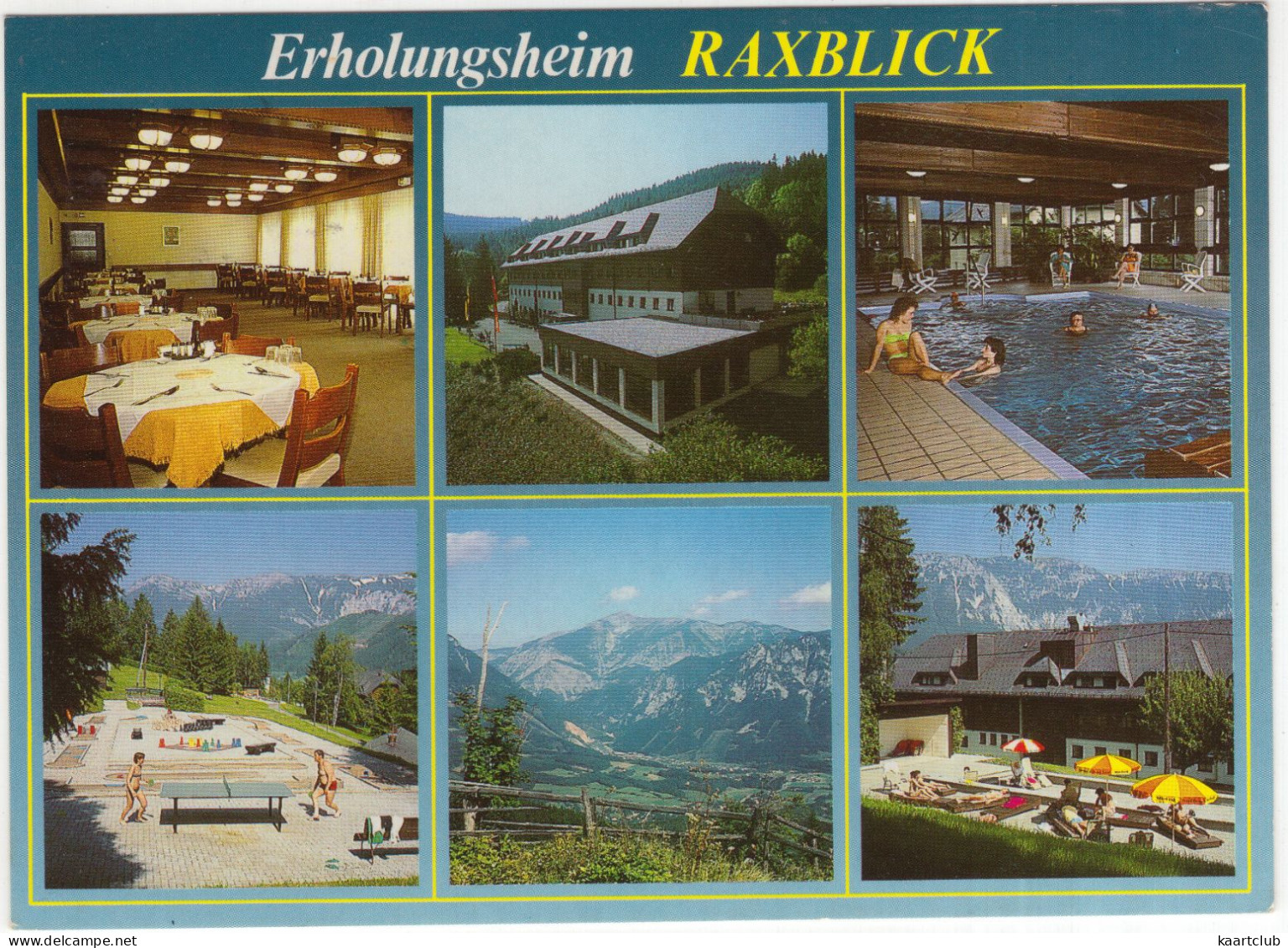 Prein An Der Rax - Erholungsheim 'Raxblick' - (Österreich/Austria)  - Tischtennis / Tabletennis, Schwimmbad/Swimmingpool - Raxgebiet