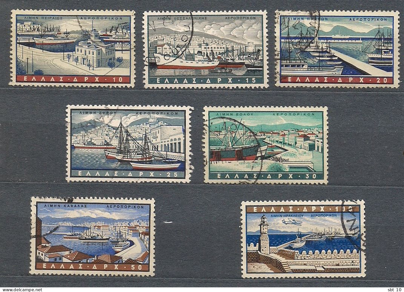 Greece 1958 - Harbours - Set USED - Oblitérés