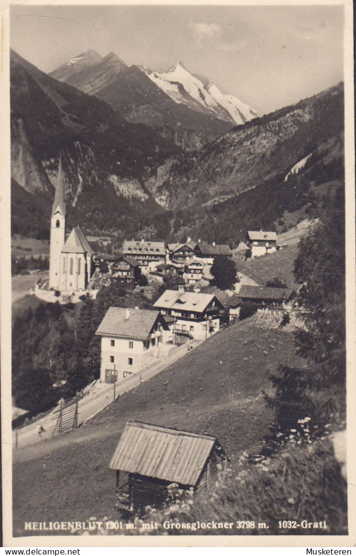 Austria PPC Heiligenblut 1301m. Mit Grossglockner 3798m. HEILIGENBLUT 1946 WIEN Echte Real Photo (2 Scans) - Heiligenblut