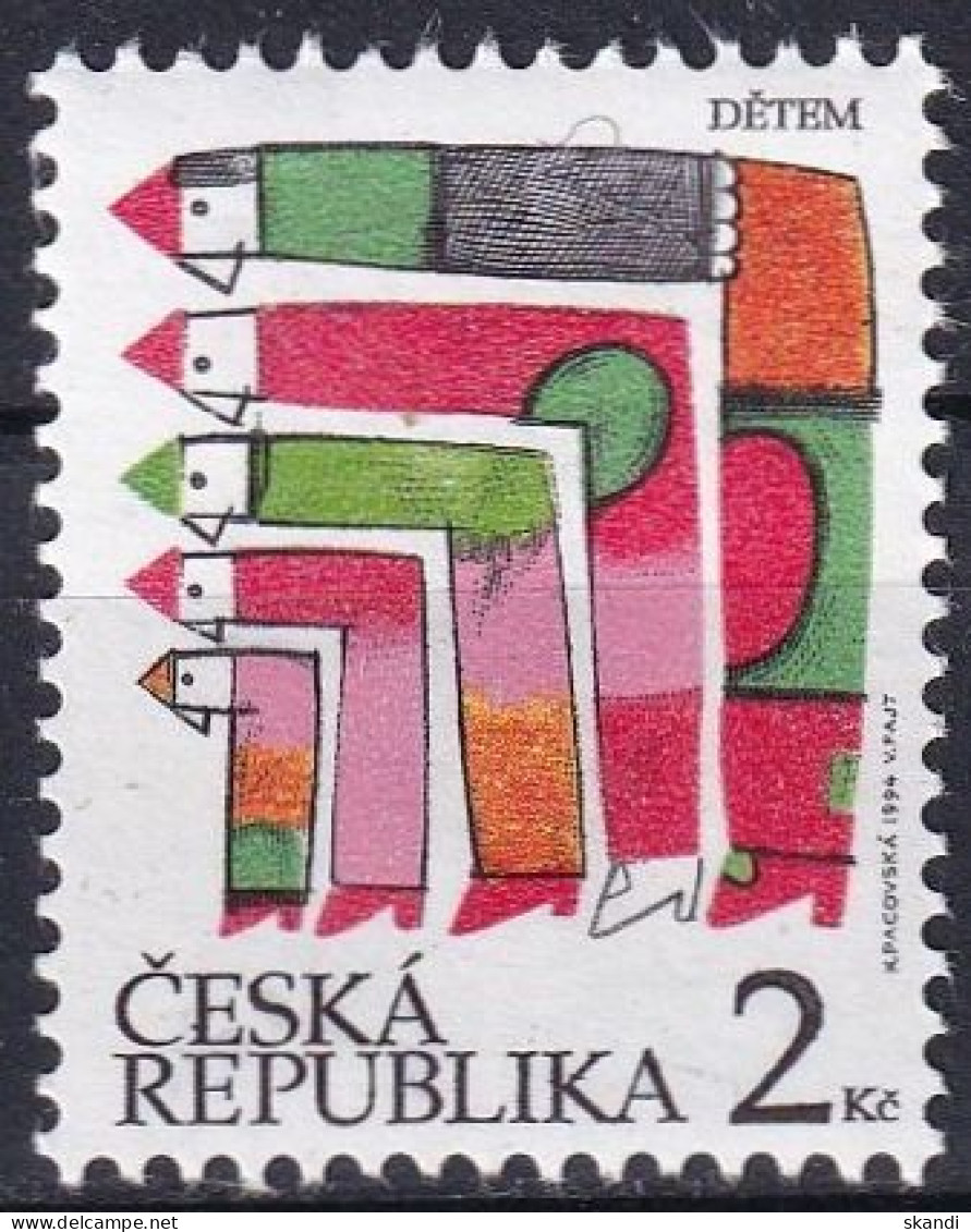TSCHECHISCHE REPUBLIK 1994 Mi-Nr. 44 ** MNH - Unused Stamps