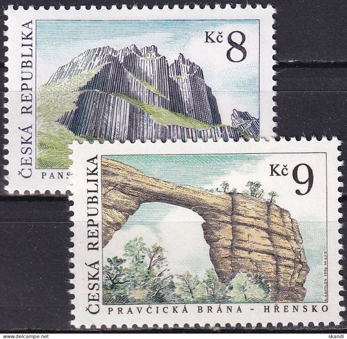 TSCHECHISCHE REPUBLIK 1995 Mi-Nr. 78/79 ** MNH - Unused Stamps