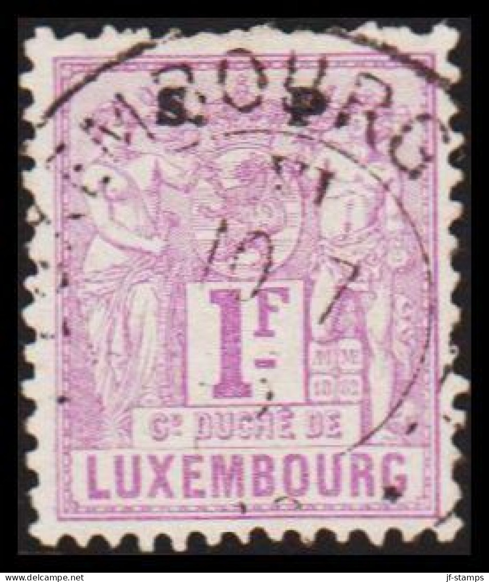 1882-1889. LUXEMBURG Algorie. 1 F.  (Michel 55) - JF532623 - 1882 Allegory