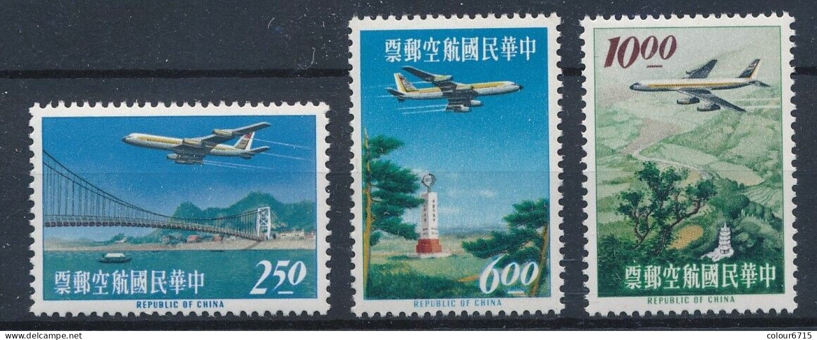 China Taiwan 1963 Airmail Stamps 3v MNH - Airmail