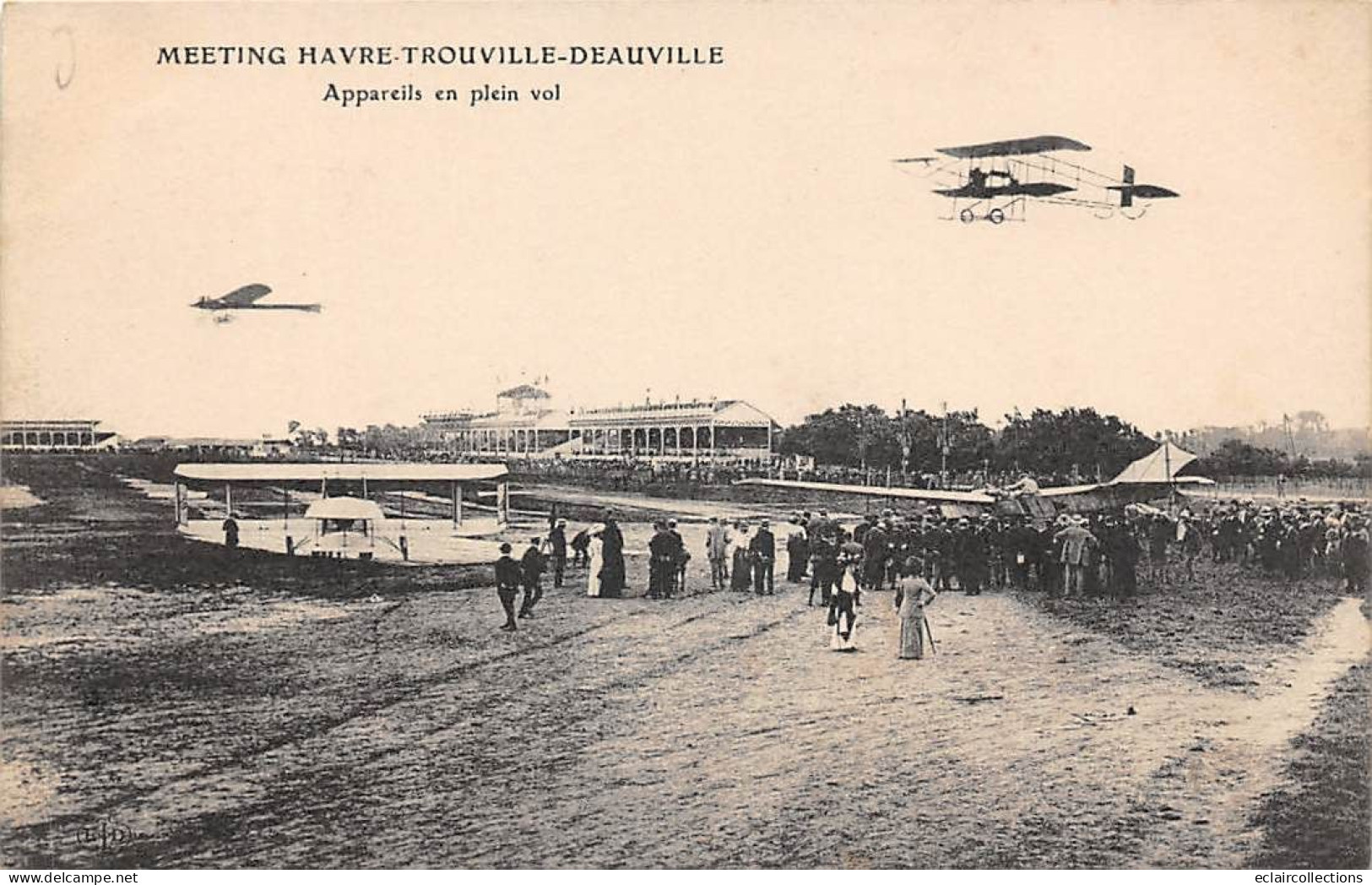 Deauville      14       Meeting Le Havre-Trouville-Deauville  Appareil En Plein Vol   (voir Scan) - Deauville