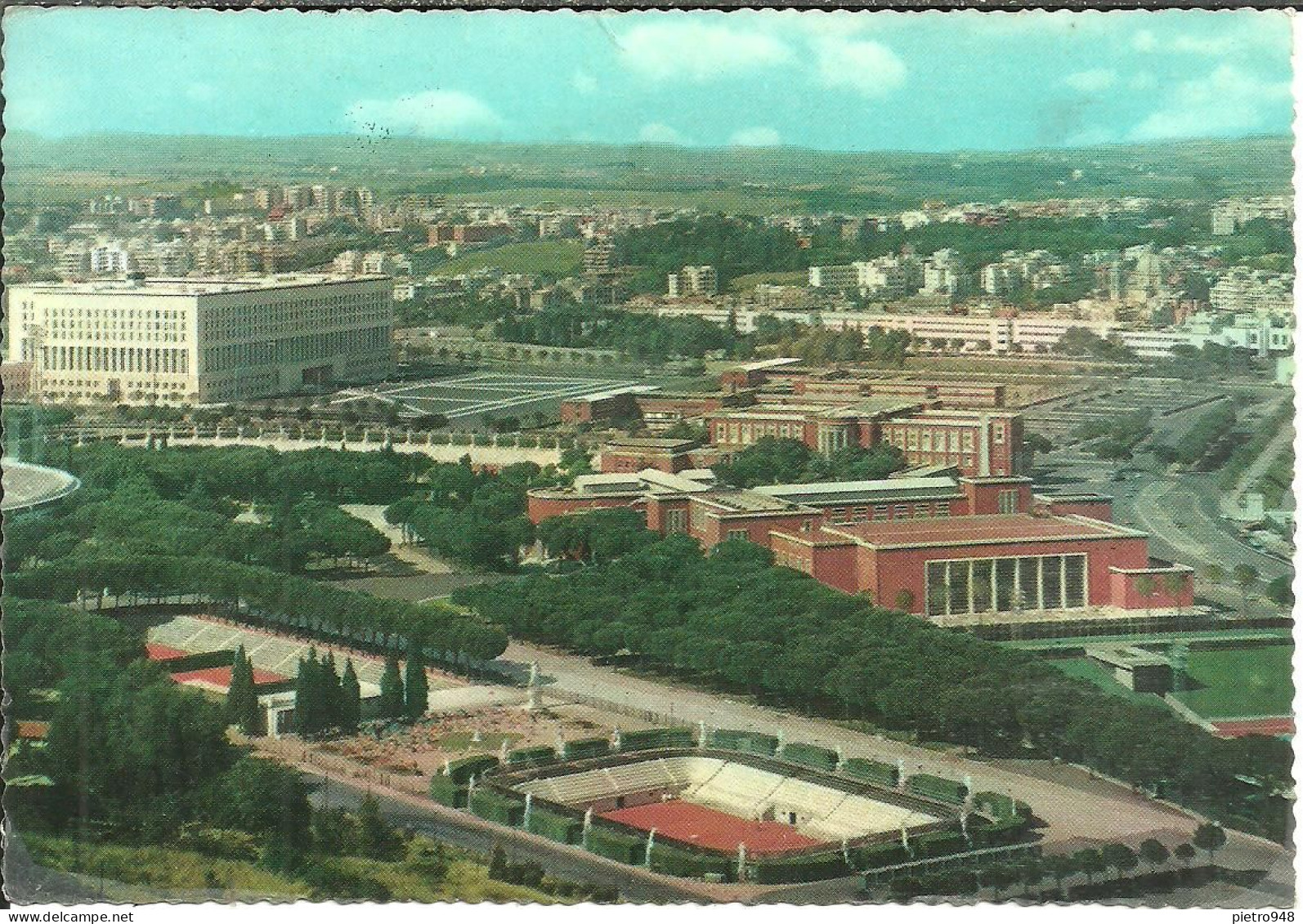 Roma (Lazio) Panorama Foro Italico, Campi Tennis, General View Italico Forum, Vue Generale Forum Italico - Estadios E Instalaciones Deportivas