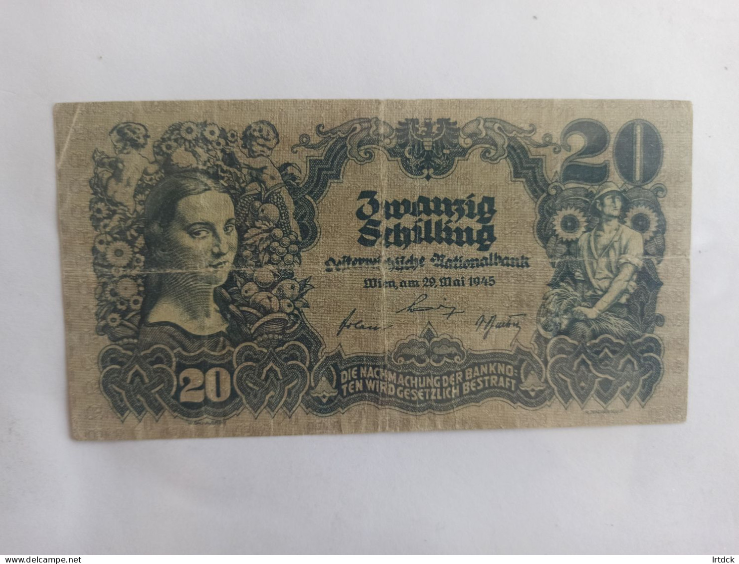 Autriche 20 Schilling 1945  10€ - Autriche