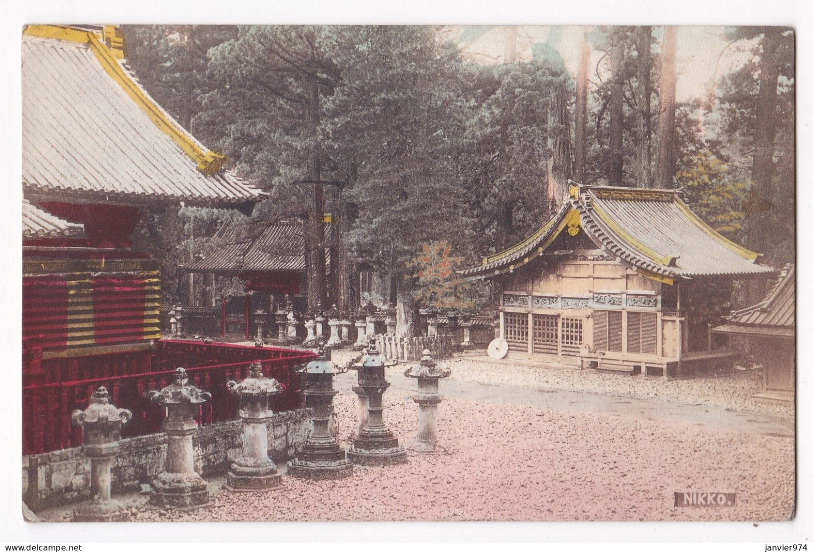 CPA 1913, Toshogu Temple Nikko,  Cachet Au Dos: " Via SIBERIA Et Timbre - Otros & Sin Clasificación