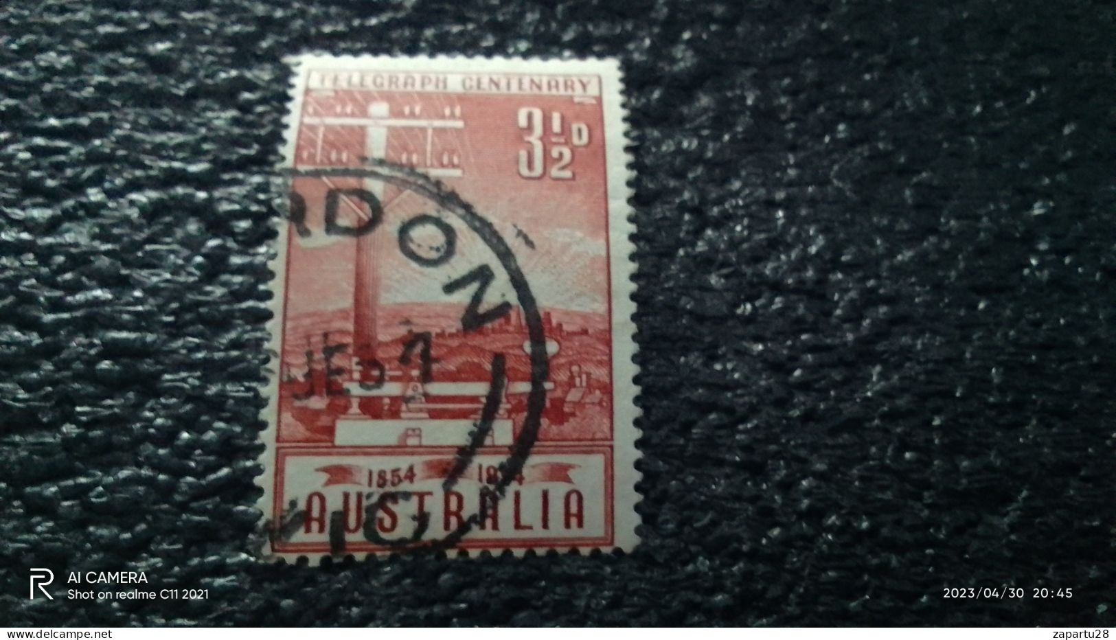 AVUSTRALYA-1954-              3.50P             .             USED - Oblitérés