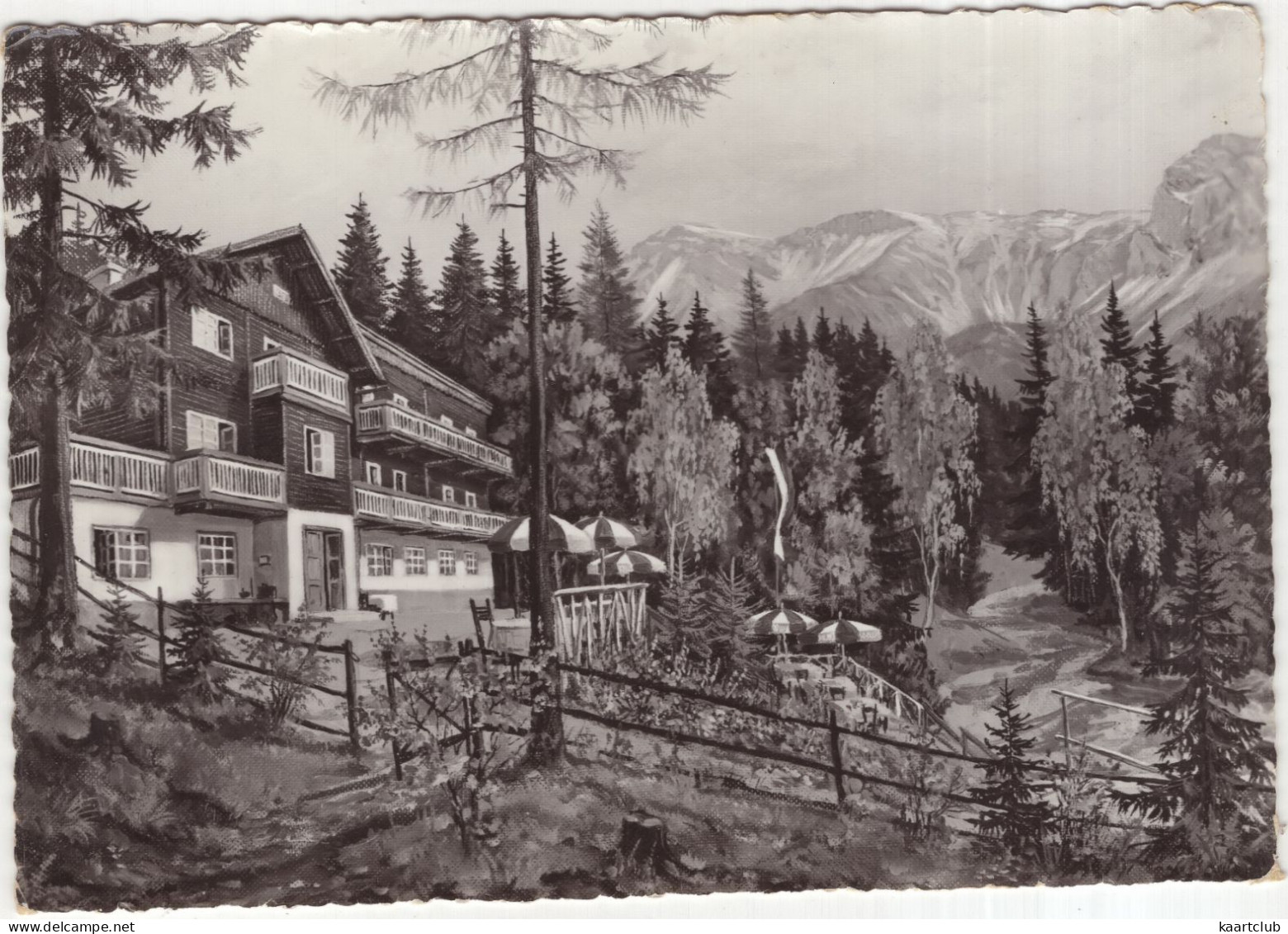 Alpen-Hotel-Pension 'Almrausch' Am Kreuzberg 900 M - Prein A.d. Rax - (NÖ, Österreich/Austria) - 1958 - Raxgebiet