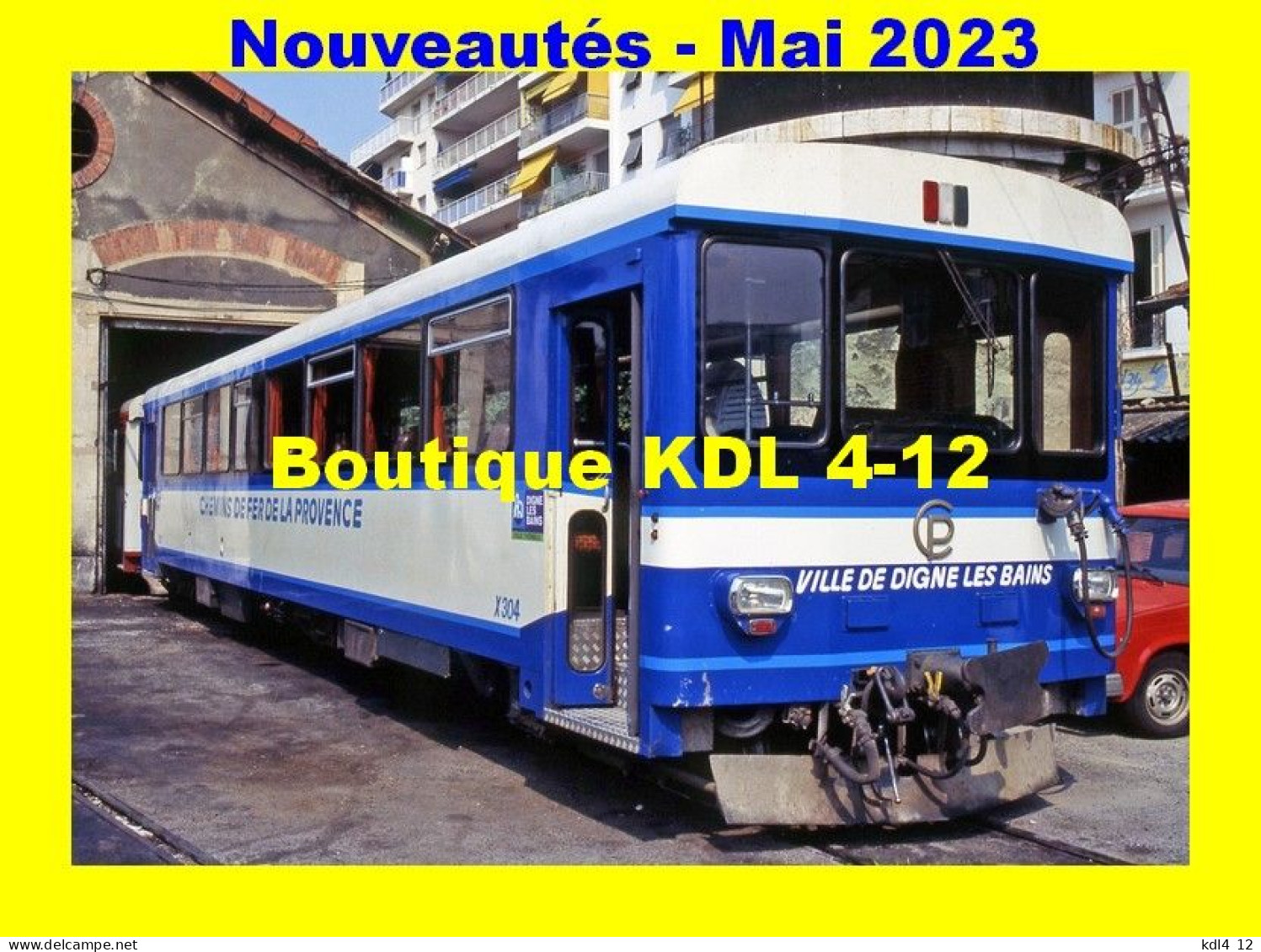 AL 878 - Autorail CFD SY Rénové N° X 304 - NICE - Alpes Maritimes - CP - Treinverkeer - Station