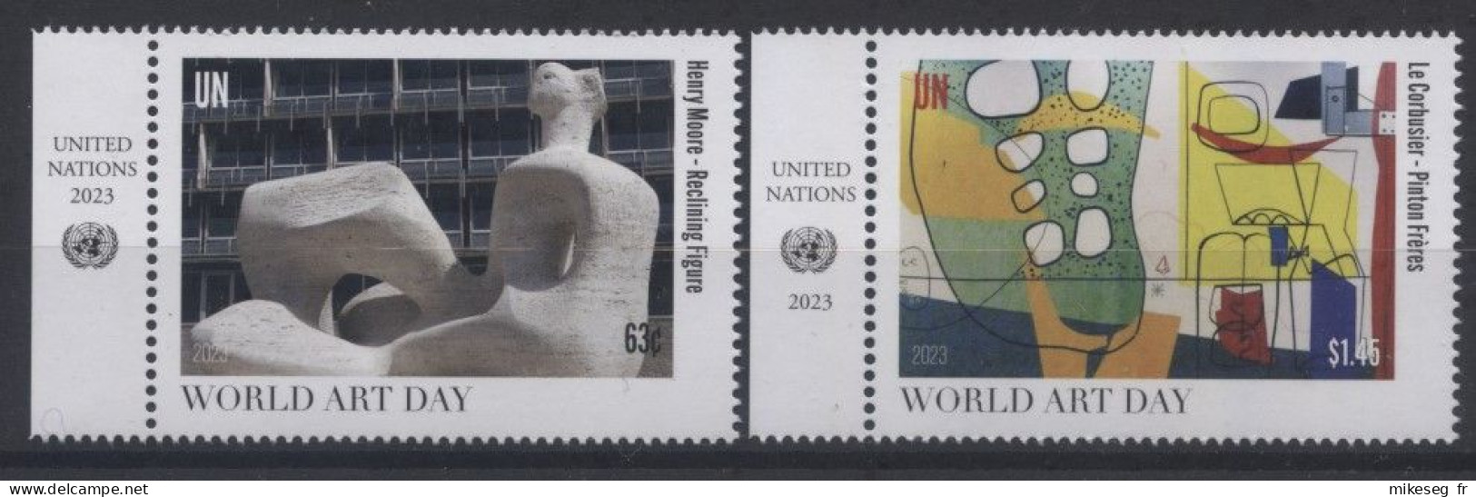 ONU New-York 2023 - Unesco - World Art Day - Journée Mondiale De L'art - Weltkunsttag ** (marge ONU) - Nuovi