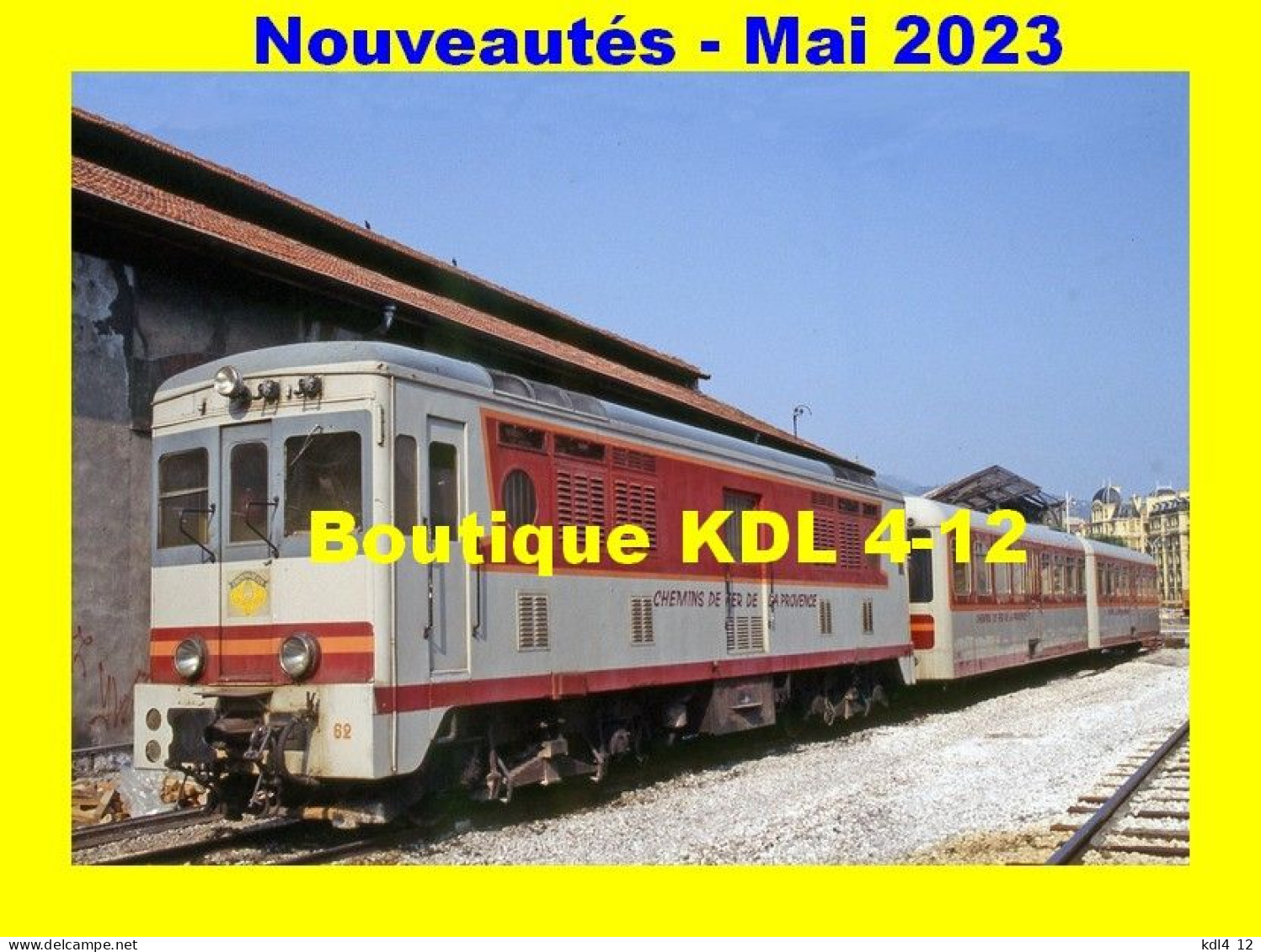 AL 879 - Train, Loco Brissonneau Et Lotz N° 62 - NICE - Alpes Maritimes - CP - Transport Ferroviaire - Gare