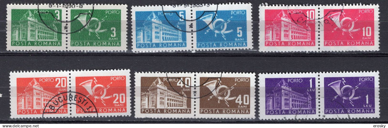 S2936 - ROMANIA ROUMANIE TAXE Yv N°127/32 - Strafport