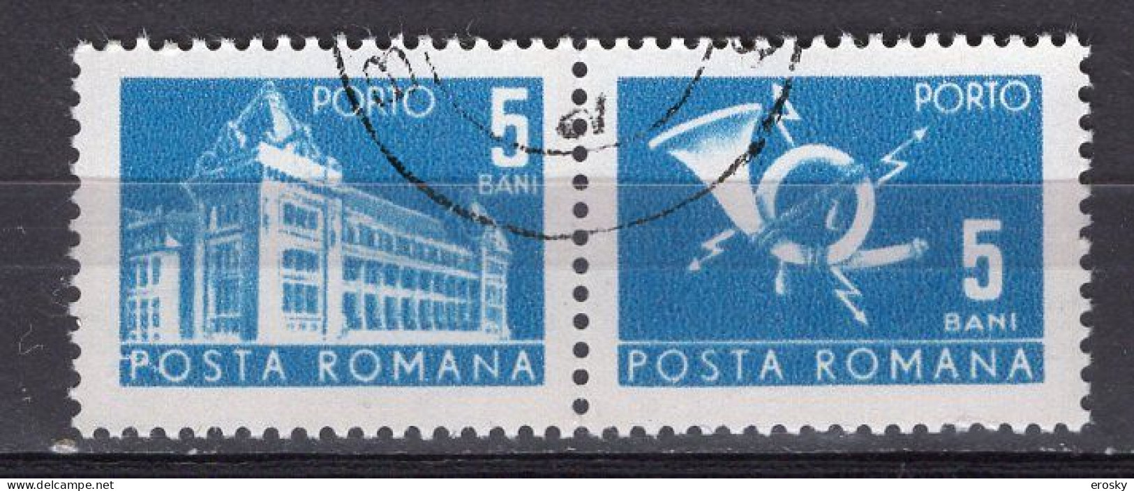 S2939 - ROMANIA ROUMANIE TAXE Yv N°128 - Strafport