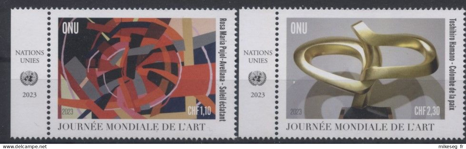 ONU Genève 2023 - Unesco - World Art Day - Journée Mondiale De L'art - Weltkunsttag ** (marge ONU) - Neufs