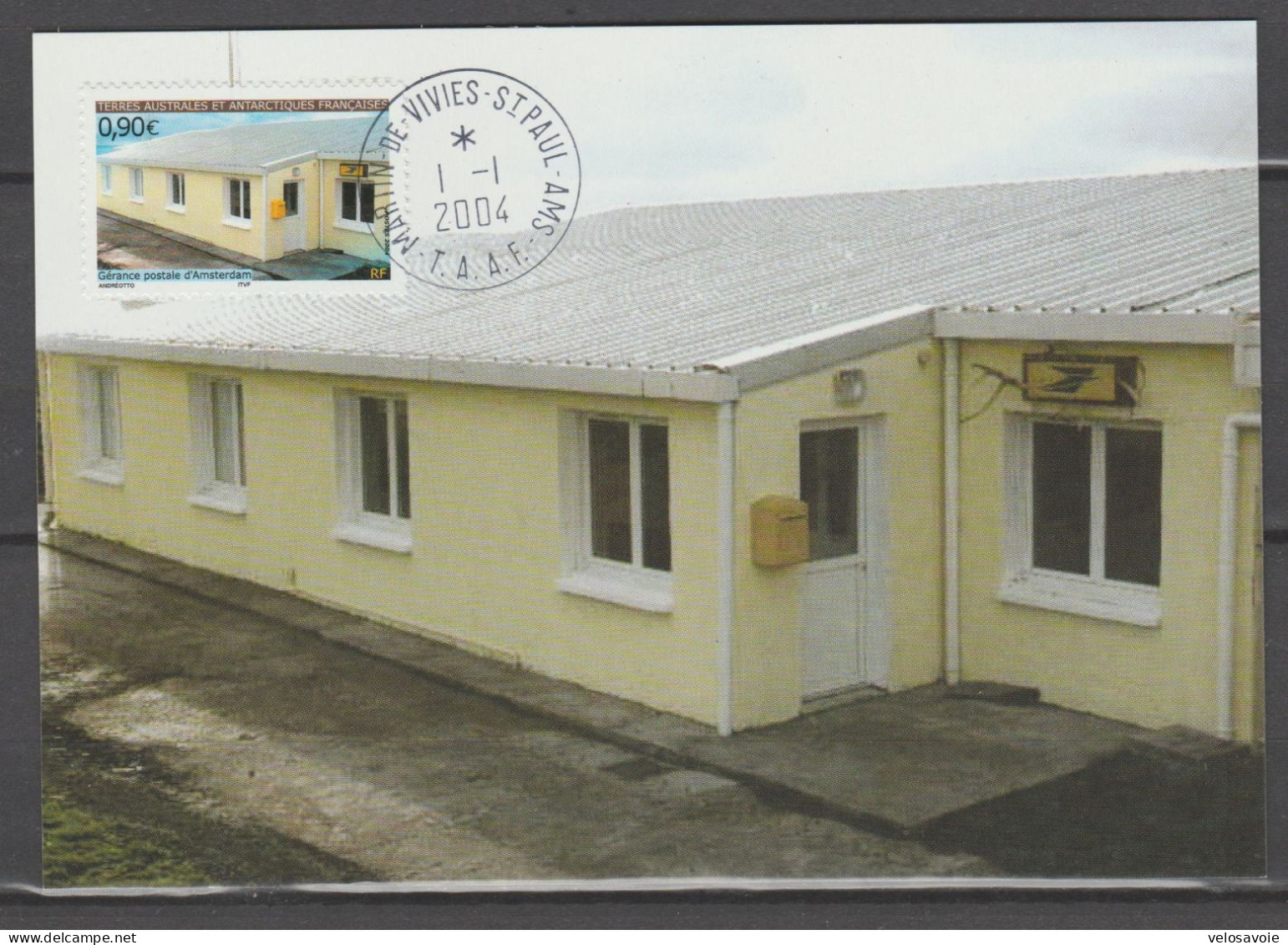 TAAF N° 395/398 GERANCES POSTALES SUR 4 CARTES MAXIMUM - FDC