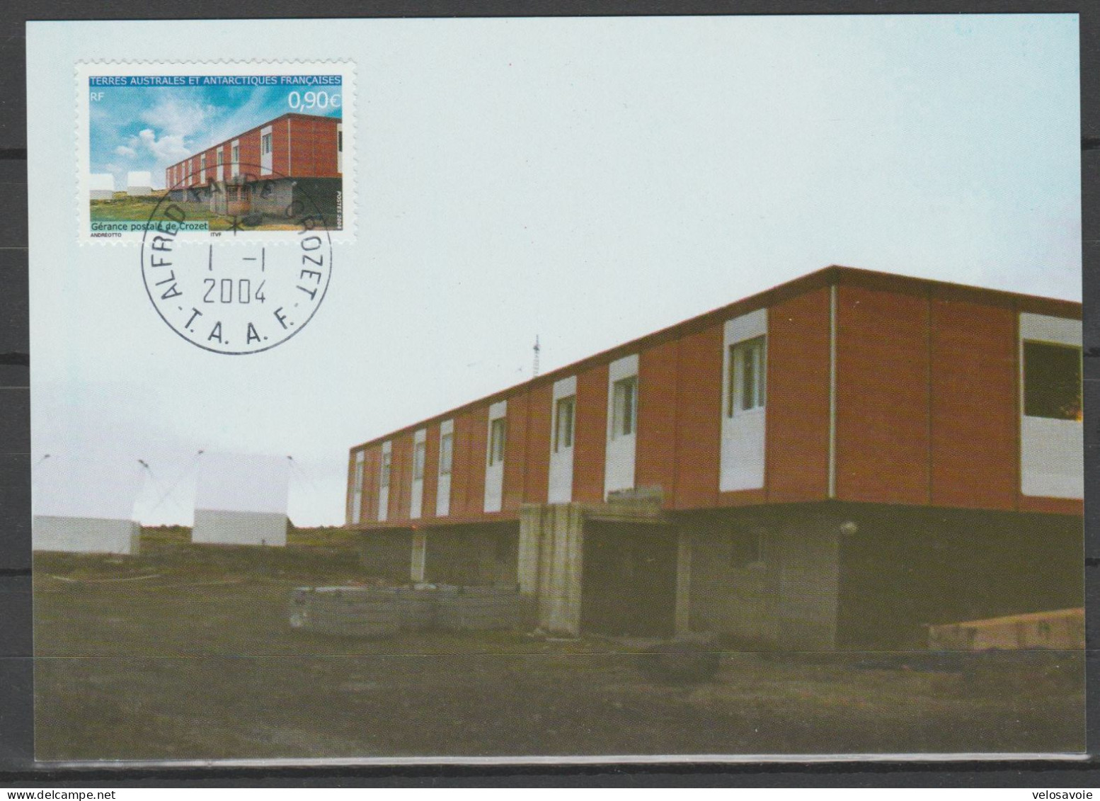 TAAF N° 395/398 GERANCES POSTALES SUR 4 CARTES MAXIMUM - FDC