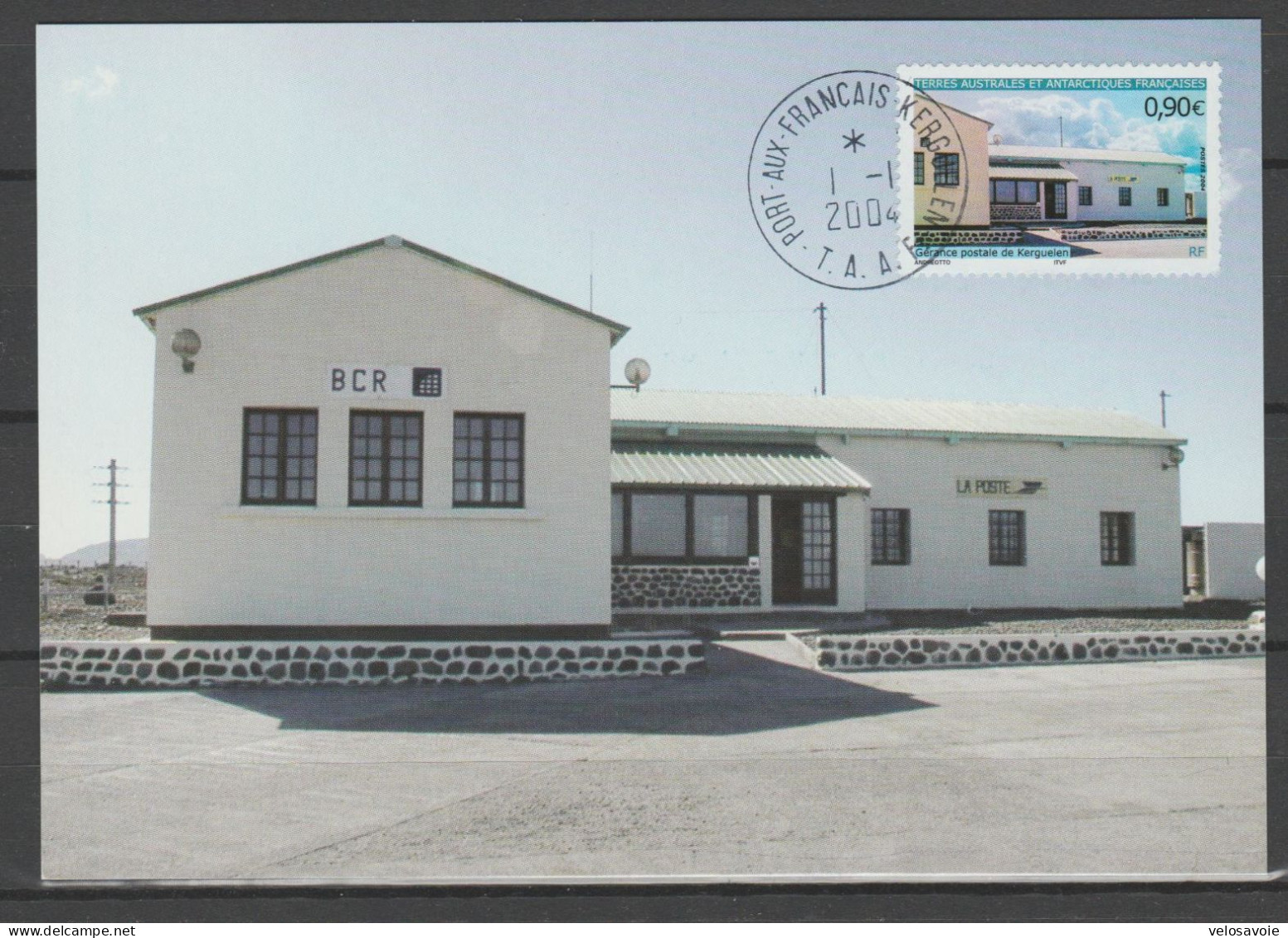 TAAF N° 395/398 GERANCES POSTALES SUR 4 CARTES MAXIMUM - FDC